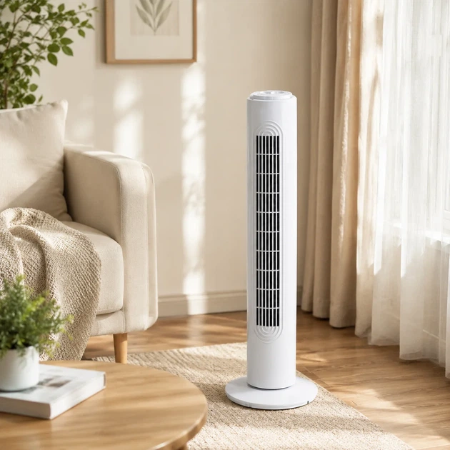Колонний вентилятор DOMOTEC MS-1627 45Вт Білий - зображення 8