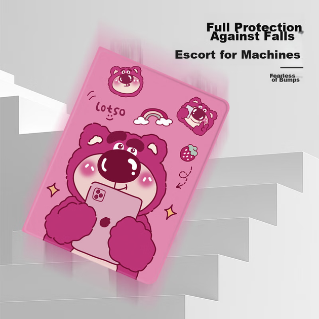 Чохол для планшета Honor Pad 9 12.1 Shihan Strawberry Bear - зображення 6