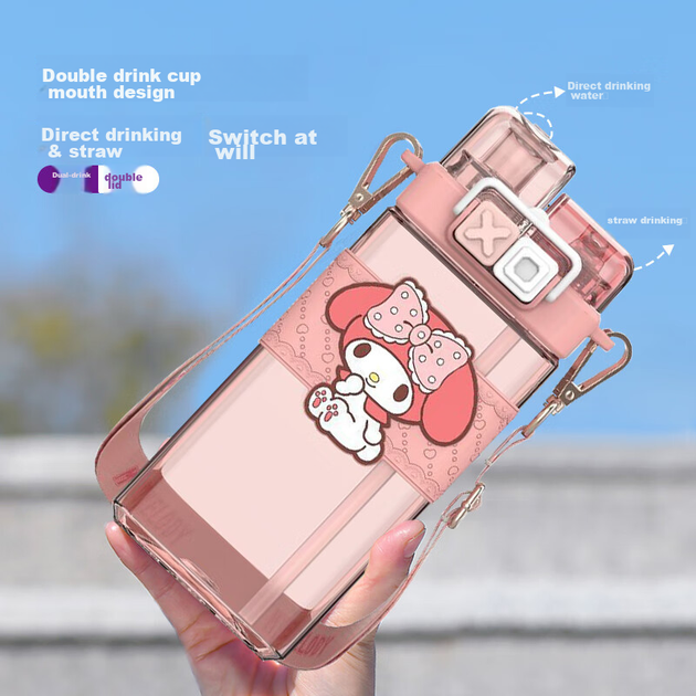 Бутылка для воды SHINPUR Kuromi 520 мл Violet - изображение 4