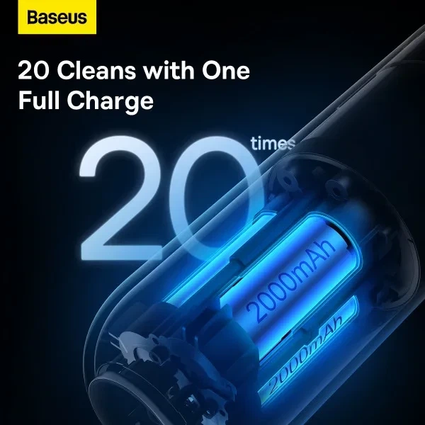 Автомобільний пилосос Baseus A2Pro Car Vacuum Cleaner(6000pa) White - зображення 12
