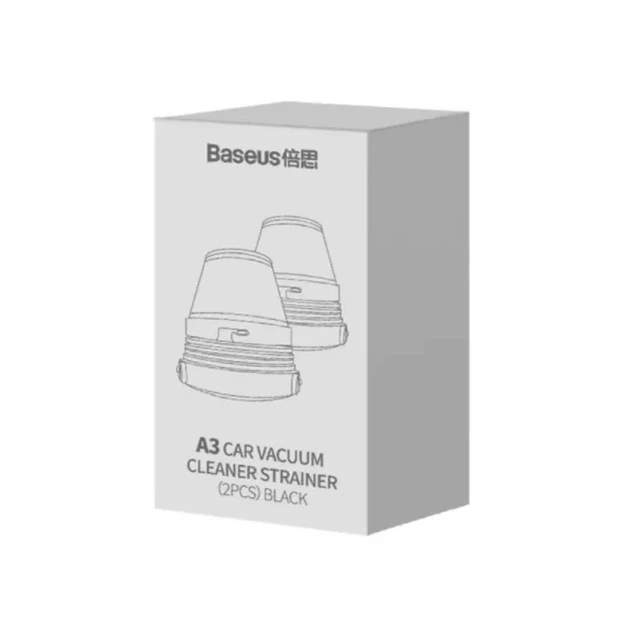 Фільтр для автомобільного пилососа Baseus A3 Car vacuum Cleaner strainer（2PCS）Black - изображение 2