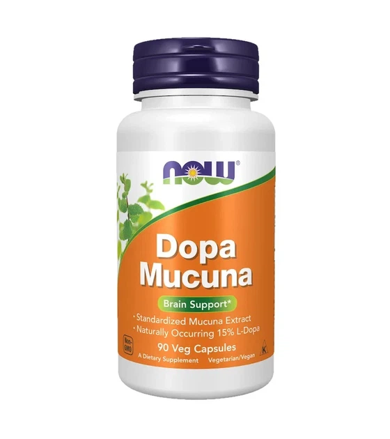 Мукуна пекуча, Dopa Мисипа, Now Foods, 90 капсул - Фото 1 Мукуна пекуча, Dopa Мисипа, Now Foods, 90 капсул - зображення 1