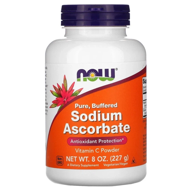 Аскорбат натрия порошок Now Foods (Sodium Ascorbate) 227 г - Фото 1 Аскорбат натрия порошок Now Foods (Sodium Ascorbate) 227 г - изображение 1