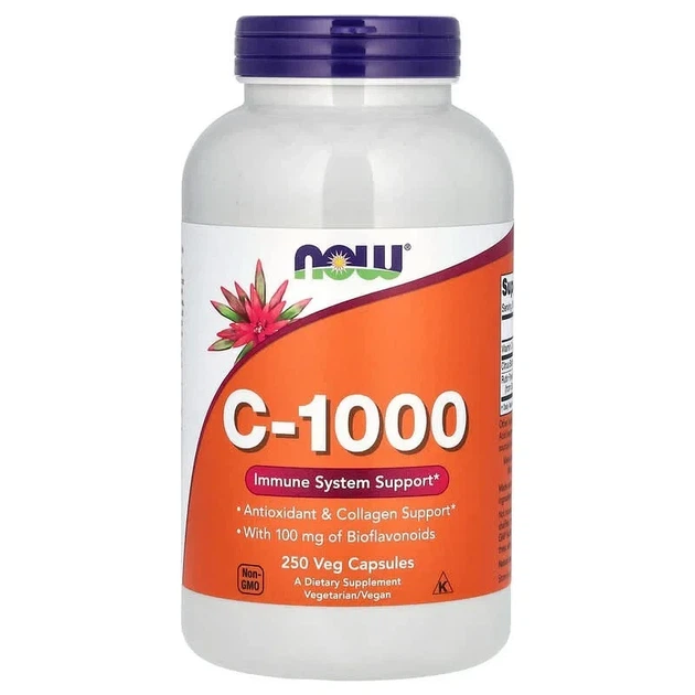 Витамин С с биофлавоноидамы Now Foods (C-1000 Vitamin C with of Bioflavonoids) 1000 мг 250 растительных капсул - Фото 1 Витамин С с биофлавоноидамы Now Foods (C-1000 Vitamin C with of Bioflavonoids) 1000 мг 250 растительных капсул - изображение 1