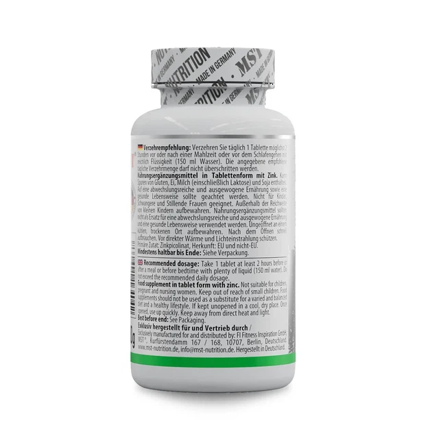 Цинк пиколинат Zinc Picolinate MST, 100 таблеток - изображение 3