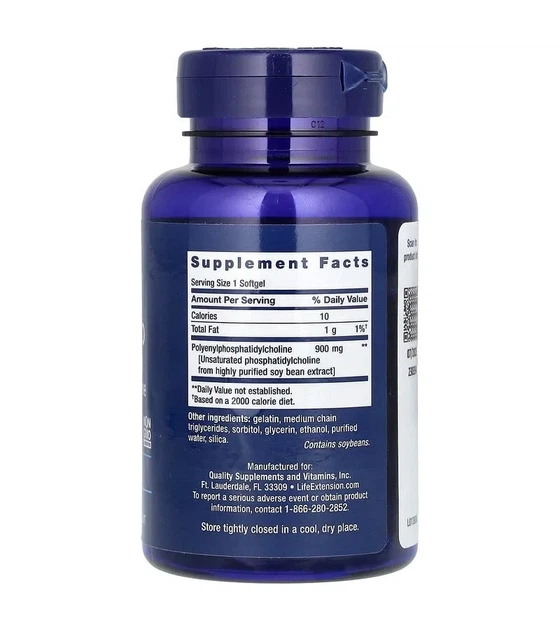 Фосфатидилхолін Life Extension (Hepatopro) 900 мг 60 капсул - зображення 2