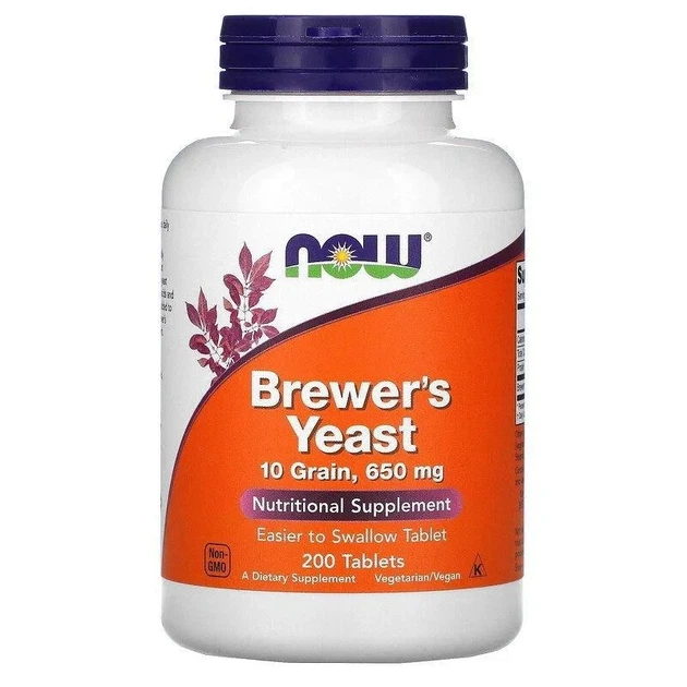 Пивні дріжджі "brewer's Yeast 10 Grain", Now Foods, 650 мг, 200 пігулок - Фото 1 Пивні дріжджі "brewer's Yeast 10 Grain", Now Foods, 650 мг, 200 пігулок - зображення 1