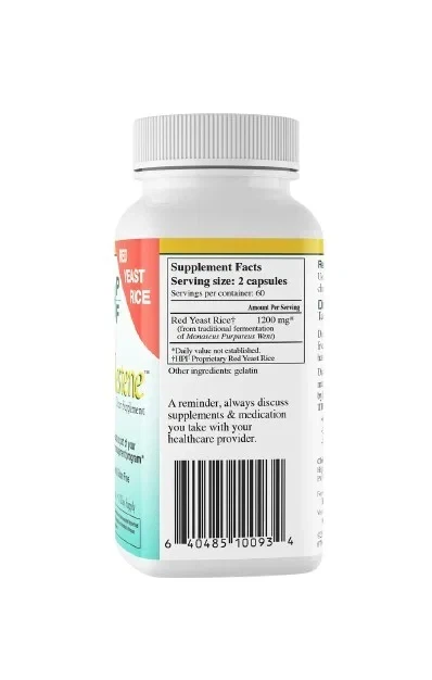 Червоний дріжджовий рис HPF Cholestene Healthy Origins, 120 капсул - зображення 2