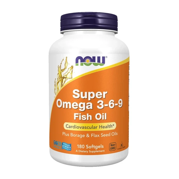 Супер омега 3-6-9 Omega 3-6-9, Now Foods, 180 капсул - Фото 1 Супер омега 3-6-9 Omega 3-6-9, Now Foods, 180 капсул - зображення 1