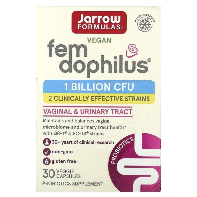 Пробиотики дофилус для женщин Women's Fem Dophilus Jarrow Formulas, 1 млрд КОЕ, 30 капсул - Фото 2 Пробиотики дофилус для женщин Women's Fem Dophilus Jarrow Formulas, 1 млрд КОЕ, 30 капсул - изображение 2