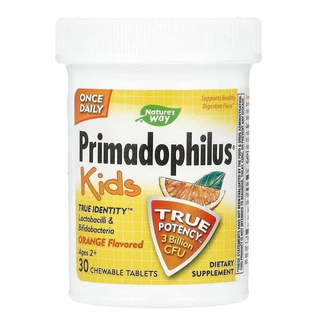 Пробиотик для детей Primadophilus Nature's Way апельсин 30 таблеток - изображение 2