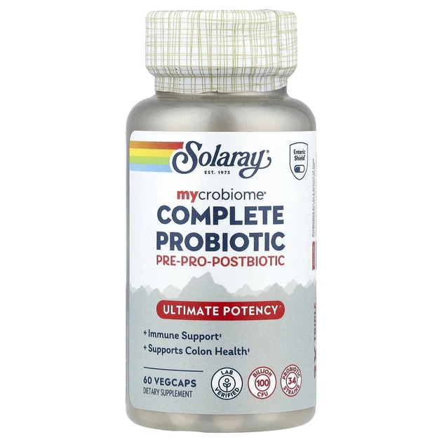 Комплекс пробіотиків Complete Probiotic Ultimate Potency Solaray, 60 капсул (34 штами) - зображення 3