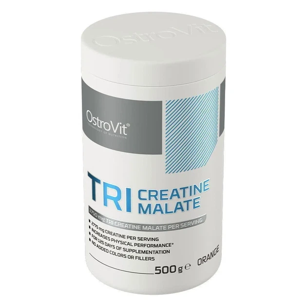 Креатин малат OstroVit апельсин (Tri Creatine Malate, orange) 500 г - Фото 2 Креатин малат OstroVit апельсин (Tri Creatine Malate, orange) 500 г - изображение 2