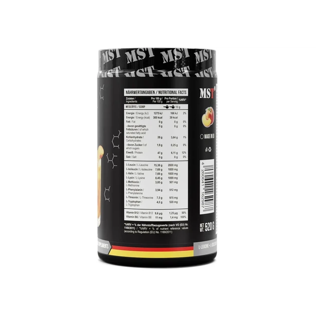 BCAA и EAA без сахара BCAA & EAA zero MST персиковый айс-ти 520 г - изображение 2