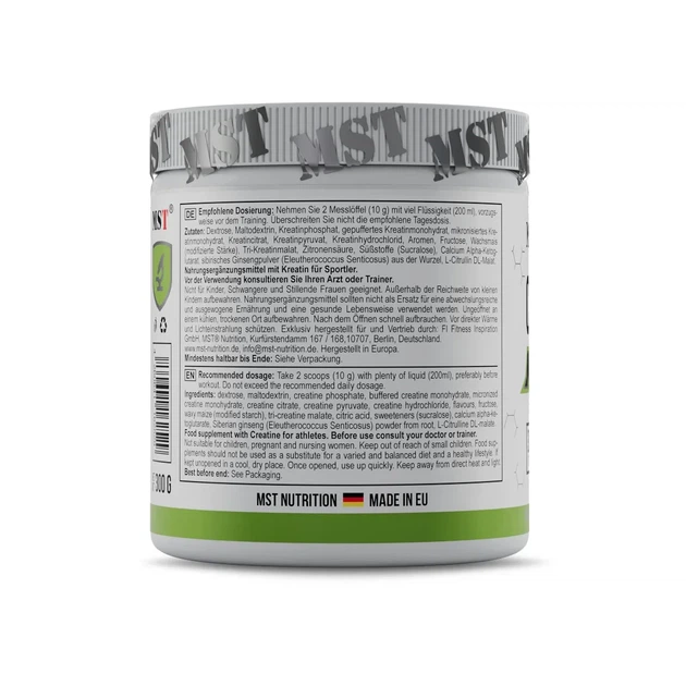 Креатин Creatine Kick MST, зеленое яблоко, 300 г - изображение 3