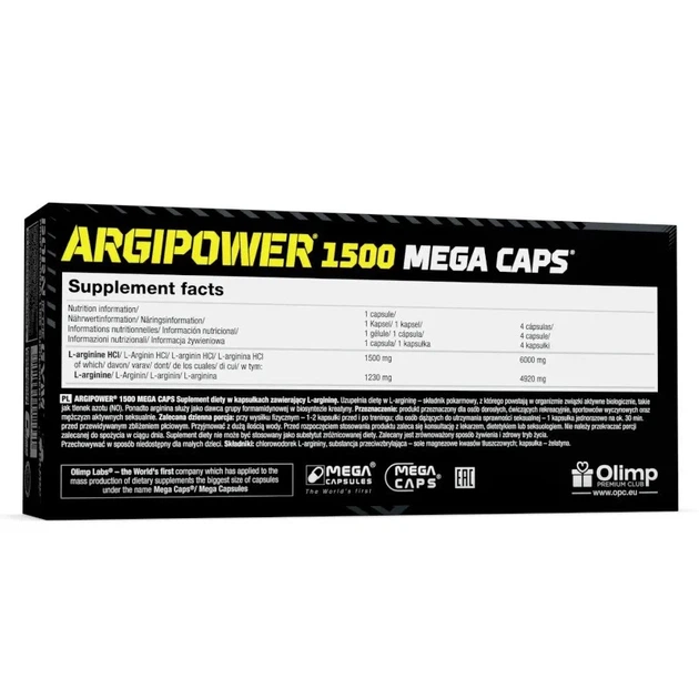 Аргинин Argi Power 1500 мг Olimp Nutrition, 120 капсул, 120 капсул - изображение 2