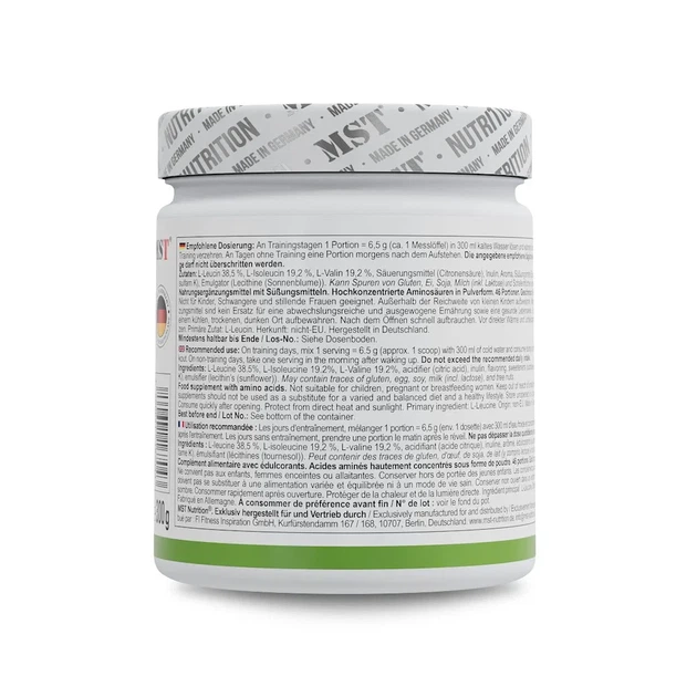 BCAA аминокислоты Zero MST зеленое яблоко 300 г - изображение 3