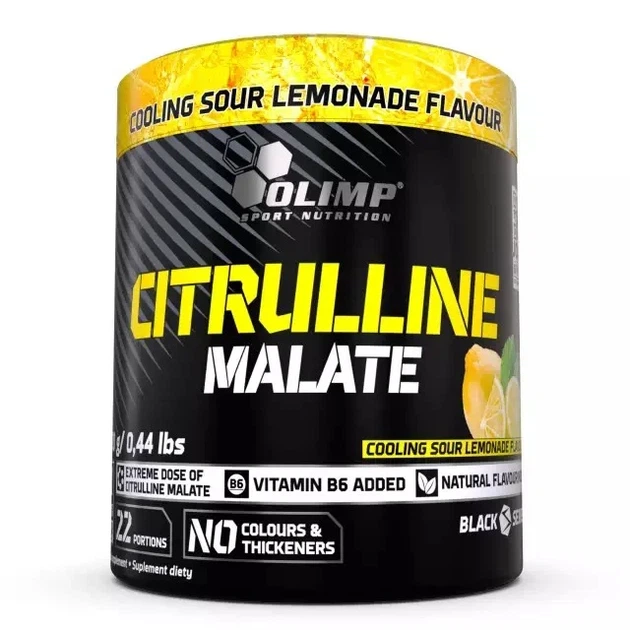 Цитрулін малат Citrulline Malate Olimp Nutrition, охолоджуючий кислий лимонад, 200 г - Фото 1 Цитрулін малат Citrulline Malate Olimp Nutrition, охолоджуючий кислий лимонад, 200 г - зображення 1