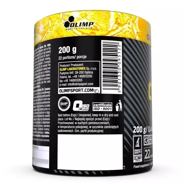 Цитрулін малат Citrulline Malate Olimp Nutrition, охолоджуючий кислий лимонад, 200 г - Фото 2 Цитрулін малат Citrulline Malate Olimp Nutrition, охолоджуючий кислий лимонад, 200 г - зображення 2