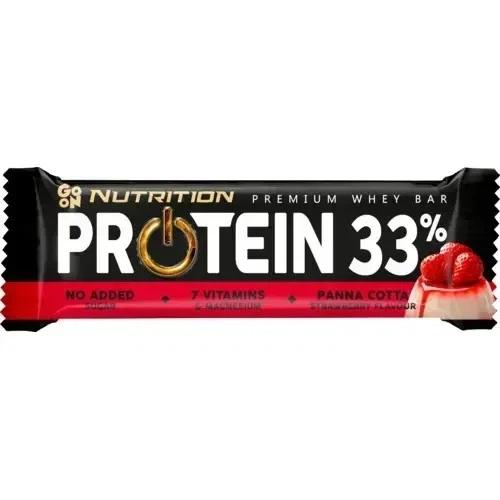 Батончик білковий Protein 33% Bar GoOn Nutrition, панна котта, 50 г - Фото 1 Батончик білковий Protein 33% Bar GoOn Nutrition, панна котта, 50 г - зображення 1