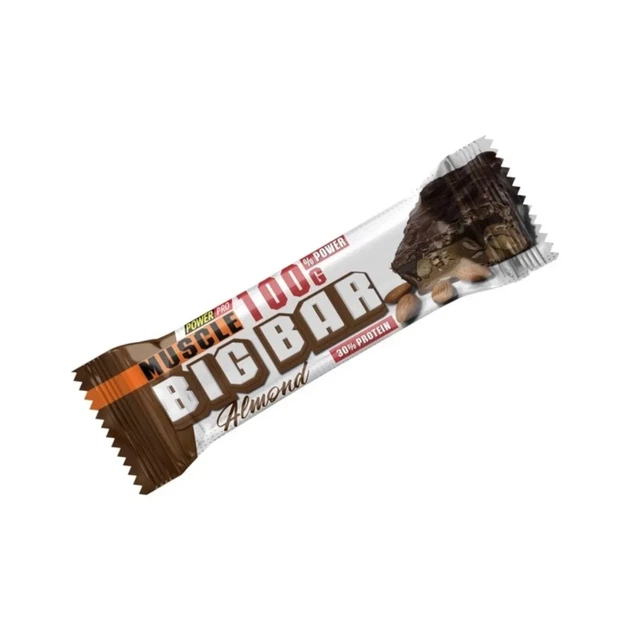 Батончик Big Bar Power Pro, мигдаль, 100 г - Фото 1 Батончик Big Bar Power Pro, мигдаль, 100 г - зображення 1