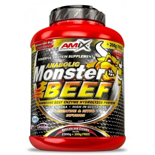 Говяжий протеин Anabolic Monster Beef Protein AMIX - 2200 г - ваниль-лайм - Фото 1 Говяжий протеин Anabolic Monster Beef Protein AMIX - 2200 г - ваниль-лайм - зображення 1