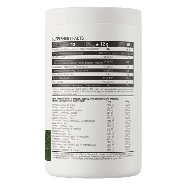 Ізолят соєвого білка Soy Protein Isolate OstroVit, 390 г - зображення 3