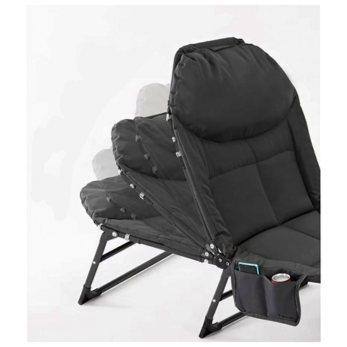 Складная кровать 200x65 см 150 кг для кемпинга серый Trizand PR-275 - изображение 2