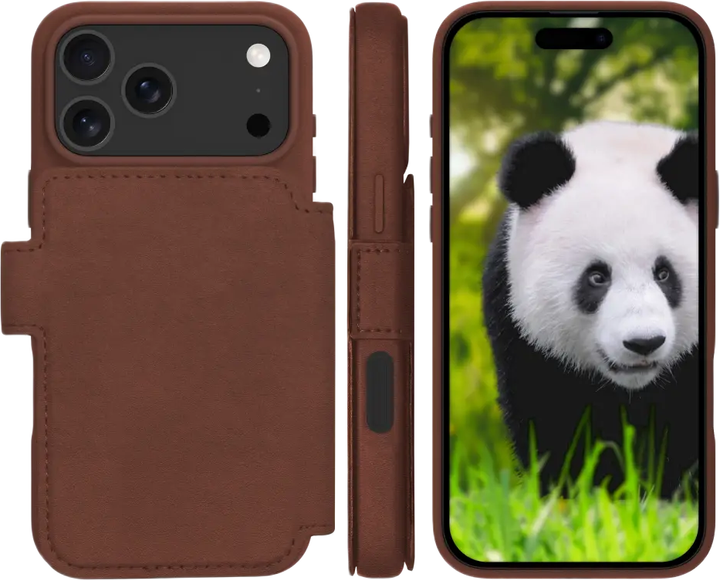 Etui z klapką Dbramante Lynge MagSafe do Apple iPhone 17 Pro Max Dark Tan (LM69GTDT6631) - Zdjęcie 3 Etui z klapką Dbramante Lynge MagSafe do Apple iPhone 17 Pro Max Dark Tan (LM69GTDT6631) - obraz 3