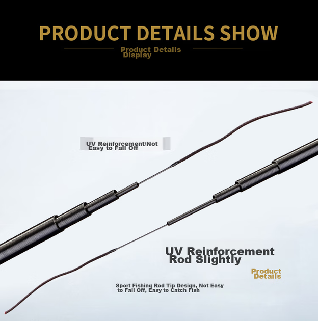 Вудилище махове Shensha Black Resilient 3.6 м надлегке - зображення 6