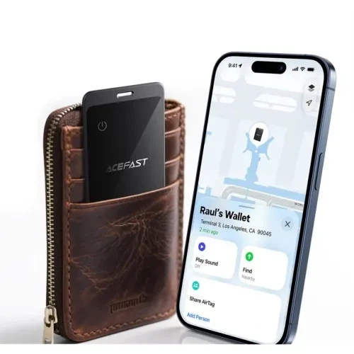Брелок-трекер ACEFAST S3 Metal Card Positioning Device Metal Grey с поддержкой Apple Find My для iPhone, iPad и MacBook - изображение 5
