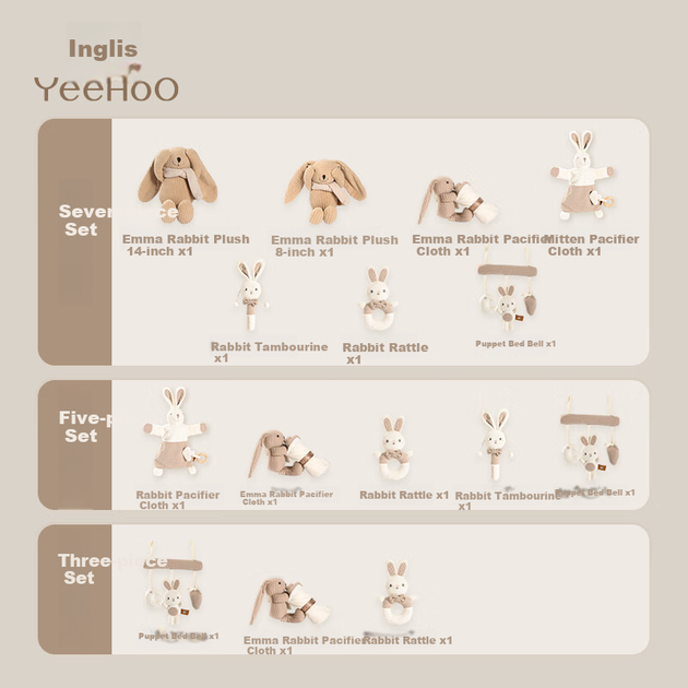 Кукла-игрушка YEEHOO плюшевая для новорожденных 0-1 год, подарочная - изображение 4