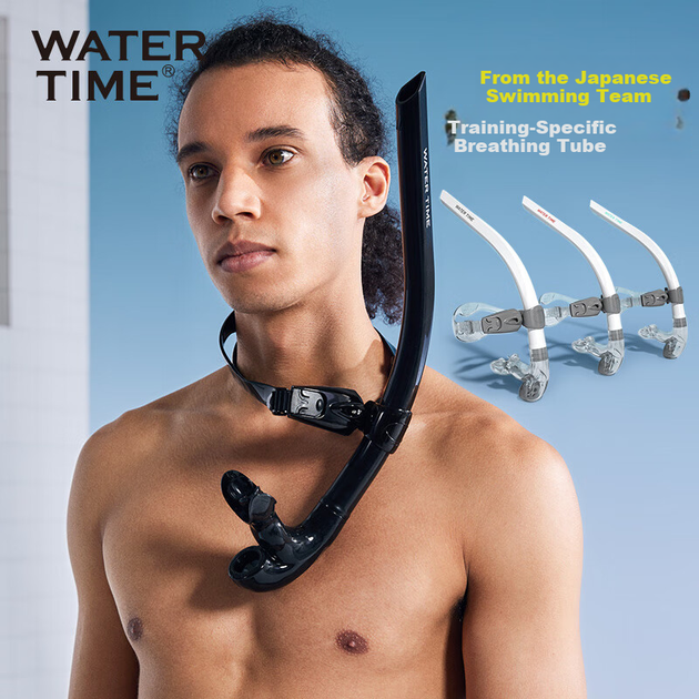 Трубка для плавания WATERTIME черная - изображение 5