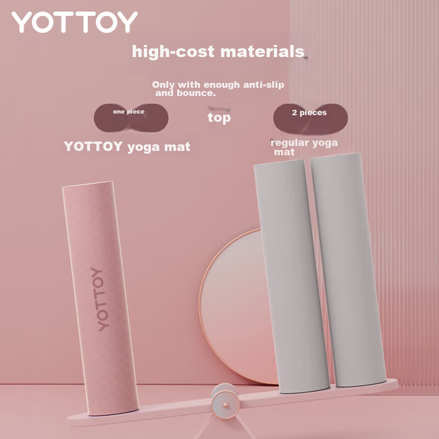 Коврик для йоги Yottoy, утолщенный, для упражнений и фитнеса, очень широкий 185*80 см, для начинающих, мужчин и женщин, толщина 9 мм, коврик для дома. - Фото 6 Коврик для йоги Yottoy, утолщенный, для упражнений и фитнеса, очень широкий 185*80 см, для начинающих, мужчин и женщин, толщина 9 мм, коврик для дома. - изображение 6