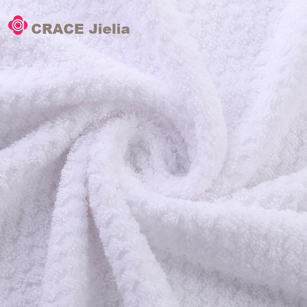 Набор полотенец банных Grace хлопковых класс А 1+2 для взрослых мягкие белые - изображение 11