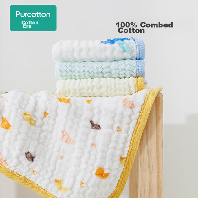 Детское марлевое полотенце PurCotton «Уточка», 25×50 см, 3 шт - изображение 5