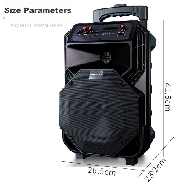 Колонка Huabao XY-1013 Honor Bluetooth беспроводная уличная, для караоке, с микрофоном - изображение 2