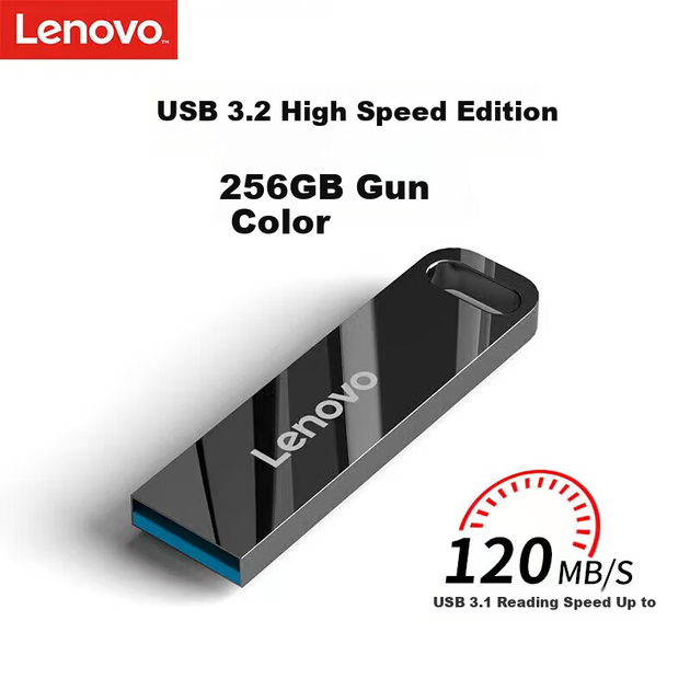 Флеш память USB Lenovo SX1 256GB USB 3.2 Gen1 - Фото 8 Флеш память USB Lenovo SX1 256GB USB 3.2 Gen1 - изображение 8