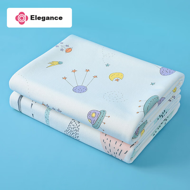 Пеленка Grace Baby водонепроницаемая моющаяся хлопковая, 100x80см - изображение 5