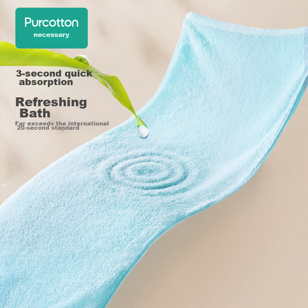 Полотенца PurCotton антибактериальные хлопковые, 3 шт, 32x70 см - Фото 8 Полотенца PurCotton антибактериальные хлопковые, 3 шт, 32x70 см - изображение 8
