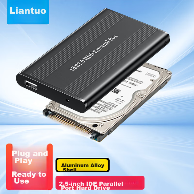 Зовнішній корпус для жорсткого диска LinkStone, 2,5-дюймовий IDE та USB 2.0 порт, корпус для жорсткого диска ноутбука, корпус для SSD та механічного жорсткого диска, нова модель E130 - Фото 4 Зовнішній корпус для жорсткого диска LinkStone, 2,5-дюймовий IDE та USB 2.0 порт, корпус для жорсткого диска ноутбука, корпус для SSD та механічного жорсткого диска, нова модель E130 - изображение 4