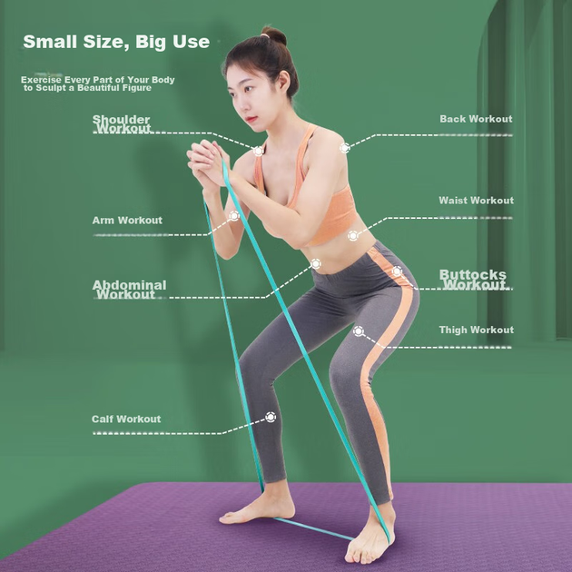 Лента эластичная PROIRON Puli'ai для тренировок ног подтягиваний йоги - изображение 10