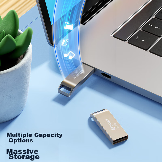 Флеш-накопитель BIAZE UP017 2ГБ USB 2.0, металлический водонепроницаемый, 10 шт/уп. - изображение 9