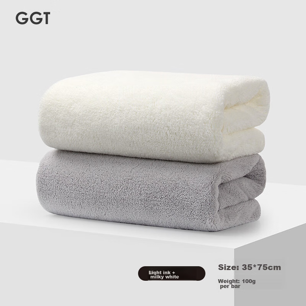 Полотенце для лица GGT Snowflake бархатное впитывающее серо-белое - Фото 4 Полотенце для лица GGT Snowflake бархатное впитывающее серо-белое - изображение 4