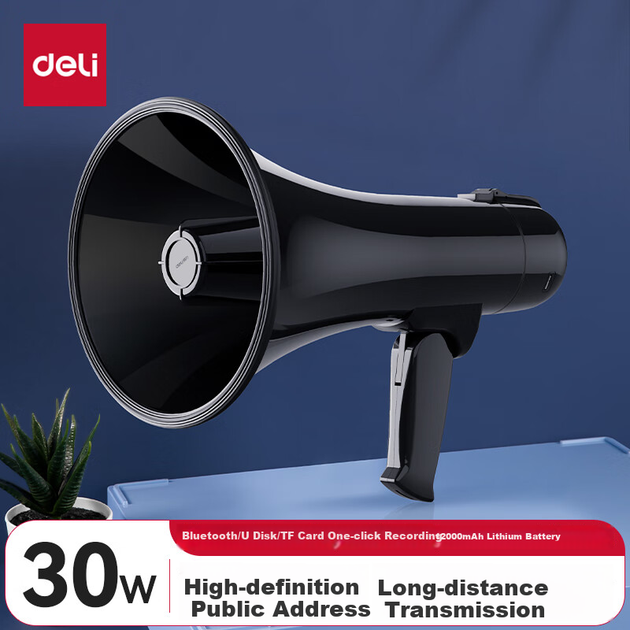 Портативная колонка Deli с медиаплеером 10W Black - изображение 2