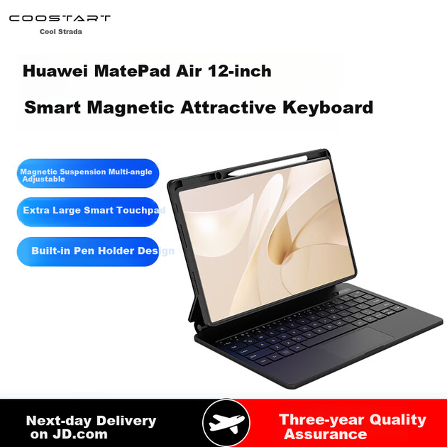 Чохол-клавіатура для планшета Huawei MatePad Air 12 COOLSTART Black - зображення 4