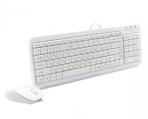 Комплект A4Tech Fstyler Sleek Multimedia Comfort F1512, White, клавиатура+мышь, USB - изображение 2