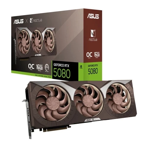 Відеокарта GeForce RTX 5080, Asus, Noctua OC, 16Gb GDDR7 (RTX5080-O16G-NOCTUA) - Фото 1 Відеокарта GeForce RTX 5080, Asus, Noctua OC, 16Gb GDDR7 (RTX5080-O16G-NOCTUA) - зображення 1