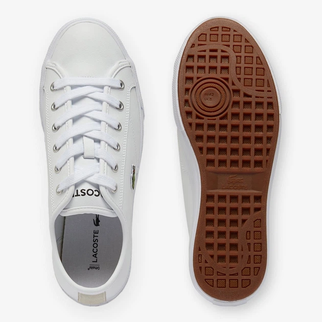 Мужские кеды низкие кожаные Lacoste Backcourt 383962752 44.5 (10US) 28.5 см Белые (1159971013) - Фото 5 Мужские кеды низкие кожаные Lacoste Backcourt 383962752 44.5 (10US) 28.5 см Белые (1159971013) - изображение 5