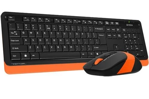 Комплект бездротовий A4tech Fstyler FG1010, Black+Orange - Фото 3 Комплект бездротовий A4tech Fstyler FG1010, Black+Orange - зображення 3